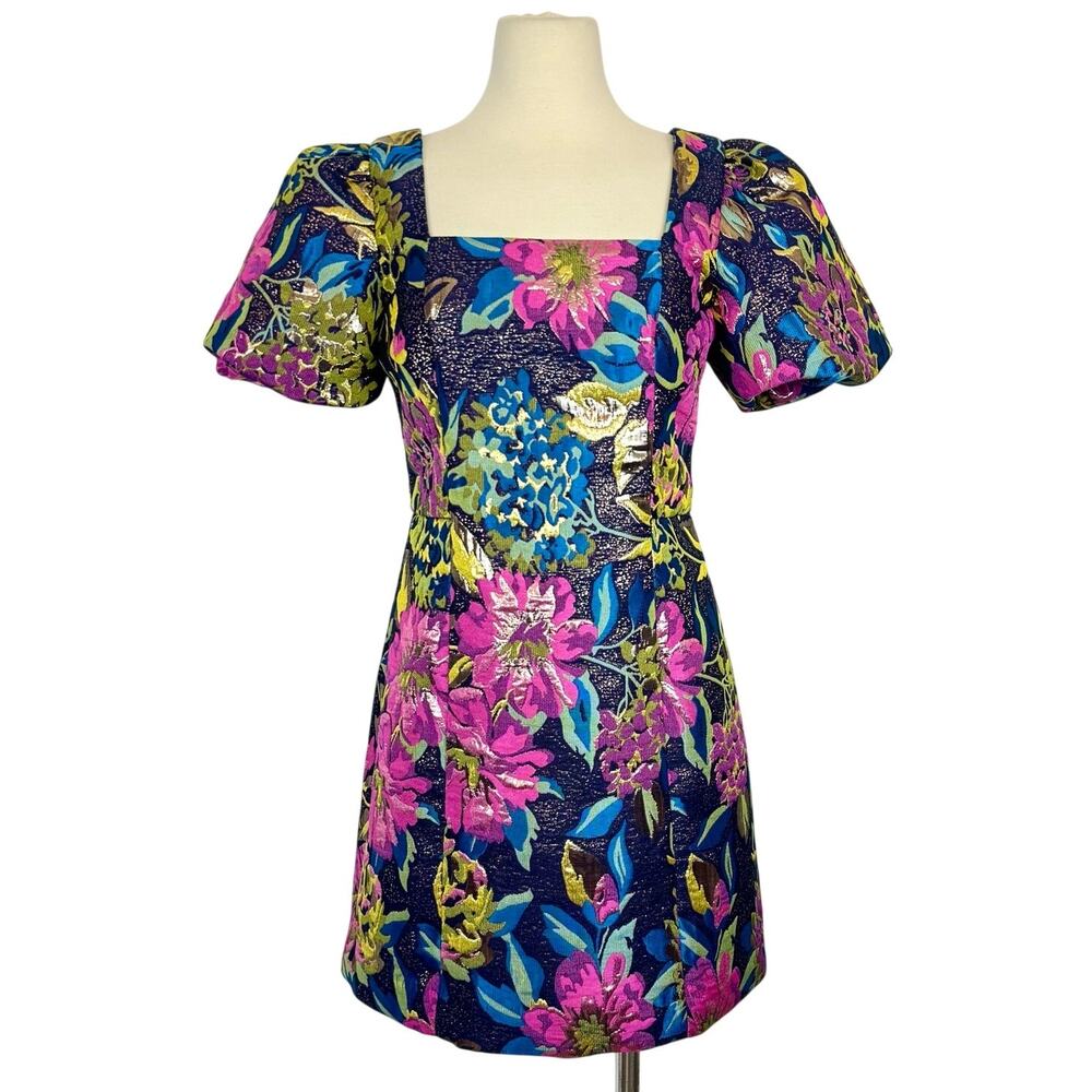 Lilly Pulitzer Booker Skirted Romper Canopy Blooms Floral Jacquard 6 NWT